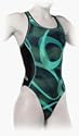 Green Women's Bladeback Sphere Swimsuit (Size 36)