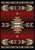 Southwestern Area Rug, Home Dynamix Premium 4'x5' Black Red