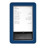 Premium Blue Soft Gel Silicone Skin for the Nook, Barnes and Nobles Electronic eBook Reader Case Cover