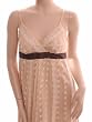 BEIGE SILK CHIFFON...