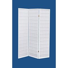 Asia - Japan - Paravent FL1056 W - Raumteiler 3-teilig wei�