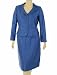 Suit Studio Suit, Long Sleeve Jacket & Pencil Skirt Lapis 16