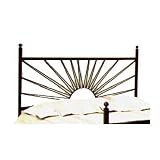 41f4hHPWuvL. SL160  El Sol Wrought Iron Headboard Size: King, Metal Finish: Ivory