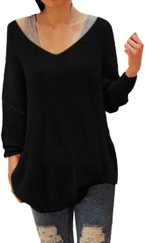 Ladies Scoop Neck Stretchy Long Sleeve Knitted Tunic Top