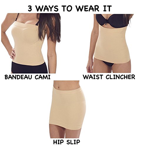 Womens Shaping Band 3 in 1 Slimming Solution, Nude, Large