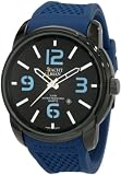 Yacht Man Men039s YM0130BL Mason Oversized Round Case with Black Dial Watch on sale