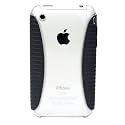 Apple iPhone 3GS 3G Clear Rubber Grip Case (Grey)