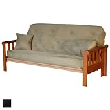 Eastbrook Full Futon with Color: Black