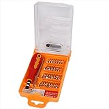 uxcell 電子ドライバーセット プラスチック 金属 32合1電子ドライバーセット TP-6032A