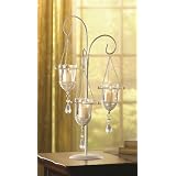 10 Crystal Drop Votive Holder Wedding Centerpieces by 