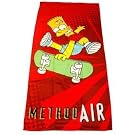 Childrens/Kids official Bart Simpson 100% cotton beach towel