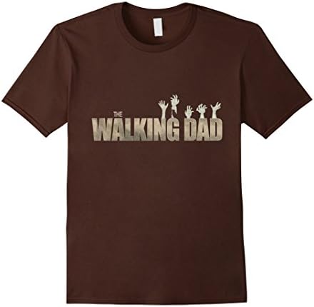 Men's The Walking Dad Funny T-Shirt Dead Parody Multi Colors - Male XL - Brown