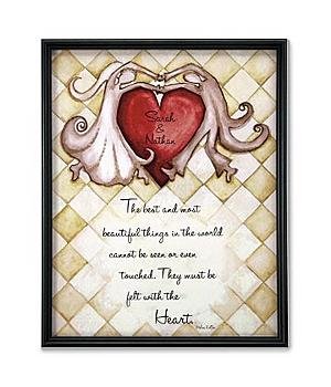 Wedding Gifts - Personalized Unframed Wedding Couple Canvas - 16
