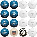 Denver Broncos 1-TEAM BILLIARDS/POOL TABLE BALL SET (9)