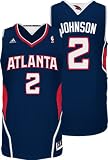 NBA Men's Atlanta Hawks Joe Johnson Revolution 30 Road Swingman Jersey (Navy, X-Large)