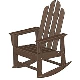Poly-wood Recycled Plastic Wood Long Island Adirondack Rocking Chair
