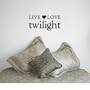 LIVE LOVE TWILIGHT - Edward Cullen Design - Vinyl Wall Room Decal Sticker #W008 | Color: Midnight Black