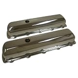 1964-80 Oldsmobile 330-350-400-425-455 V8 Steel Valve Covers - Chrome by CFR Performance