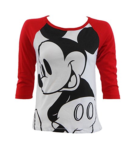 Disney Mickey Mouse Big Head Junior Fit T-Shirt