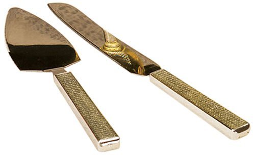 Wilton 120-3314 Vintage Glamour Cake Knife and Server Set- Discontinued By Manufacturer