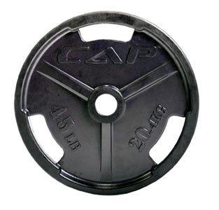 CAP Barbell 2.5 lb Black Olympic Rubber Grip Plate