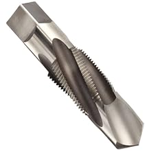 Dormer E653 High-Speed Steel Combination Drill and Pipe Tap, NPT, Uncoated (Bright) Finish, Round Shank With Square End