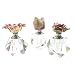 Glass Perfume Bottle - Flower Design