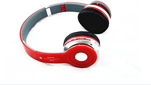 Super BASS Wireless Headphone,Facleta S450 Headset Overhead Bluetooth Earphone Noise Reduction Headset Earpods Support TF Card,FM Radio For IPHONE7/6,SAMSUNG S7 EDGE/S6 Smartphone-RED Color