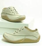 Clarks Damen Leder Schnürer Halbschuhe beige