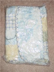 Patchkraft Rhyme Time Blue Toile Diaper Stacker