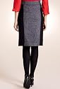 Per Una Contrast Panel Textured Skirt [T62-3016H-S-LCTB]