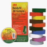 Scotch® 35, Color Coded, Vinyl Electrical Tape, Blue, 3/4 x 66'