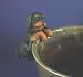 4 Rottweiler Rottie Puppy Dog Flower Pot Hanger Figurine