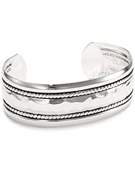 Western Edge Cuff Double Rope, Hammer Center Bracelet