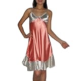 SILK COUTURE Womens Sleepwear Lingerie: Silk Nighty / Loungewear Pajama Gown Chemise - Size-M-L