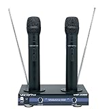 VocoPro VHF-3300 2 Channel VHF Rechargeable Wireless Microphone System