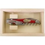 Red Handles Laguiole wine waiter corkscrew as used by professionals in gift box French imported Red Handles Laguiole wine waiter corkscrew as used by professionals in gift box French imported