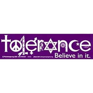 tolerance bumper sticker