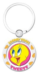 Tweety Bird Spinner Keychain Looney Tunes