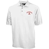 Arkansas Razorbacks White Pique Polo