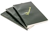 DIY Indispensables US Military Memo Book (3 Pack) Side Bound 3-3/8 x 5-5/8 Inch with Durable Sewn Binding College Ruled 72 Sheet Notebook Made in USA