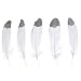WAKEACE 20pcs Goose Feather Simulation Gold 6-8 inches / 15-20 cm in Bulk for Craft Party Decoration Goose Feathers 20pcs/Pack/ (Silver&Gold)