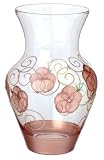 Rose Quartz Hand Painted Glass Boxed Large Classic Vase