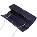 Damara Womens Graceful Interlacing Pleats Satin Clutch Evening Bag