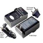 DIGI TECH Extended Performance Replacement Mini Battery Travel Charger for Specific Digital Camera and Camcorder Models / Compatible with Sanyo VPC-C40, Xacti DMX-C1, DMX-CG6-L, E1, E60, VPC-C40, VPC-C6, VPC-CA65, VPC-CG6, VPC-CG6BL, VPC-CG9, VPC-E1, VPC-E1BL with Intelligent-Charge Technology - Includes Car Adapter $13.47