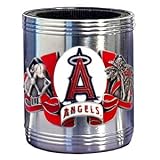 Los Angeles Angels Stainless Steel Can Cooler - MLB Baseball Fan Shop Sports Team Merchandise