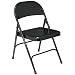 National Public Seating 50 Series All Steel Standard Folding Chair with Double Brace, 480 lbs Capacity, Black (Carton of 4)