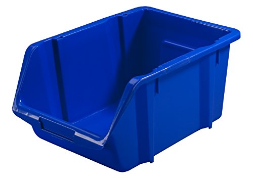 Stack-On BIN-1514 Parts Storage Organizer Bin, Large, Blue