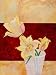 Lillies In Vase II by Claire Purgus Fine Art Print / Poster 16.00 x 20.00 in.