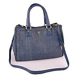 PRADA ： プラダ 新作　マドラス2WAYバッグ ブルー(AZZURRO) 並行輸入 PRADA バッグ 新作
